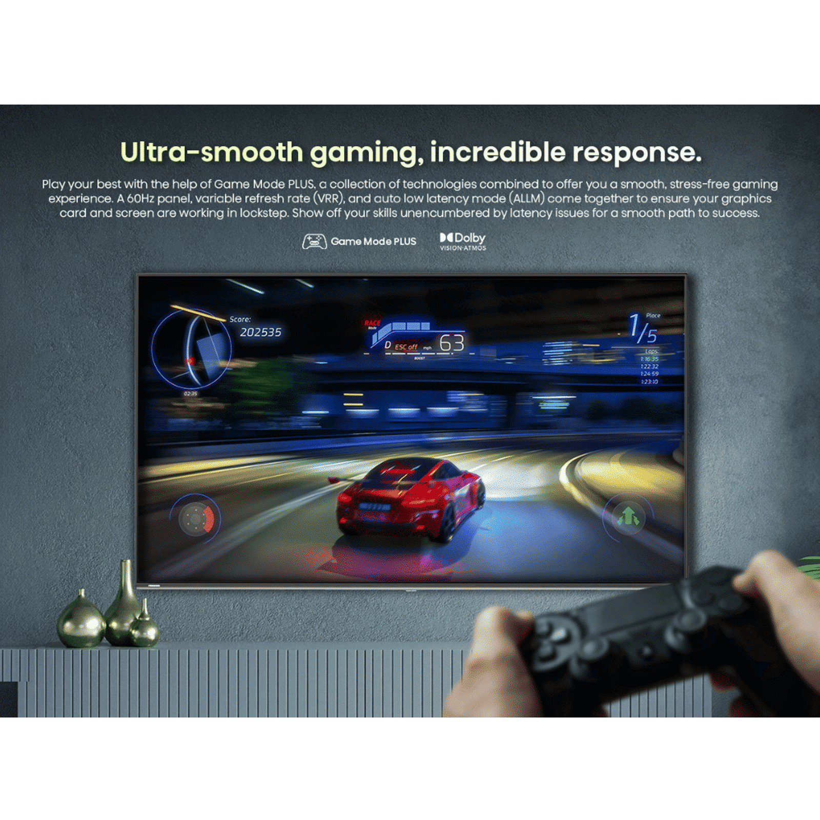 Hisense U6N Pro 139.7 cm (55 inch) 4K Ultra HD Mini LED Smart VIDAA TV with Dolby Vision & Dolby Atmos (2024 model)