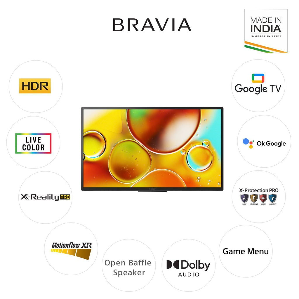 SONY W825 Series 81.28 cm (32 inch) HD Ready LED Smart Android TV with Chromecast Built In (2024 model)