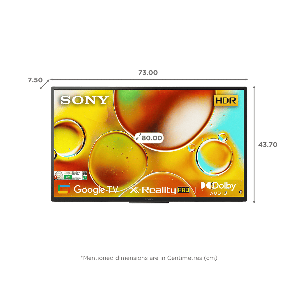 SONY W825 Series 81.28 cm (32 inch) HD Ready LED Smart Android TV with Chromecast Built In (2024 model)