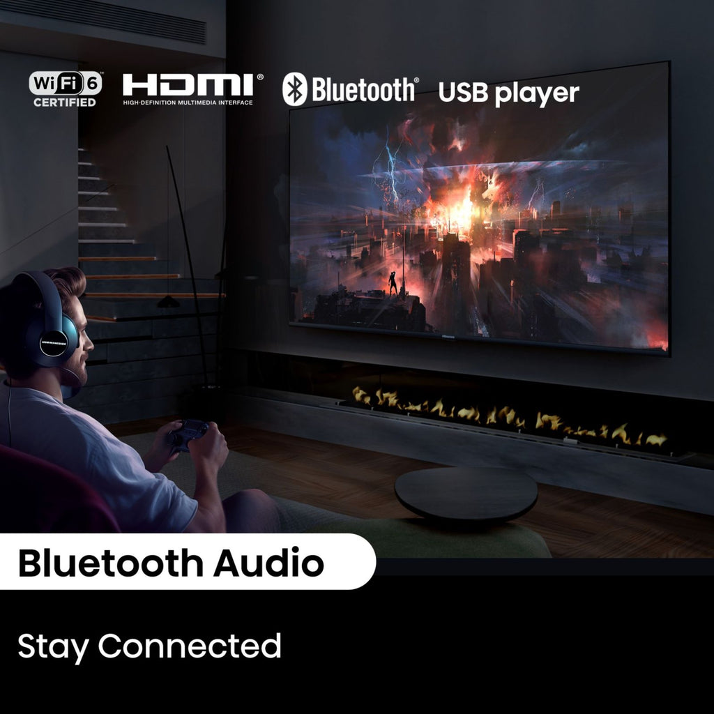 Hisense Q6N 165.1 cm (65 inch) QLED 4K Ultra HD Smart Google TV with 4K AI Upscaler (2024 model)