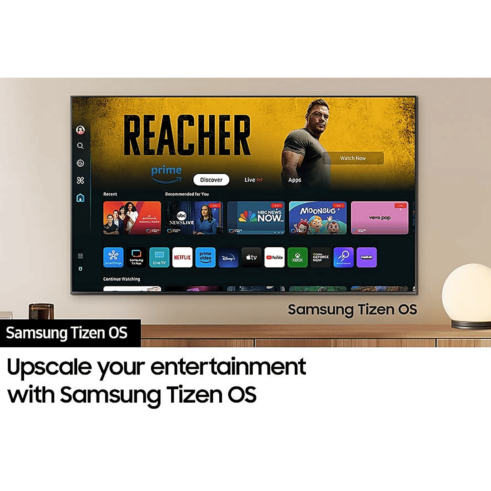 SAMSUNG QE1D 139.7 cm (55 inch) QLED 4K Ultra HD Smart Tizen TV with 4K Upscaling (2024 model)