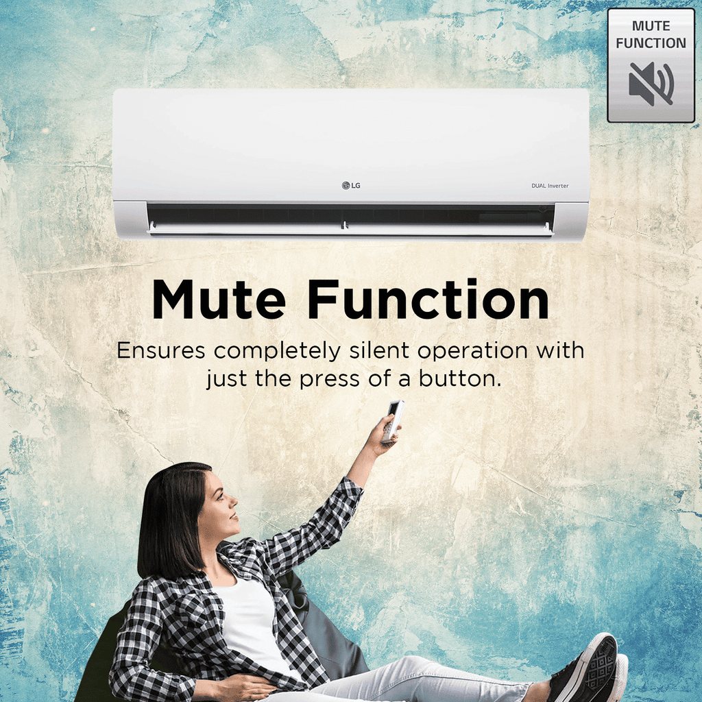 LG 6 in 1 Convertible 1.5 Ton 5 Star Dual Inverter Split AC with HD Filter (2025 Model, Copper Condenser, US-Q19ANZE.ANLG)