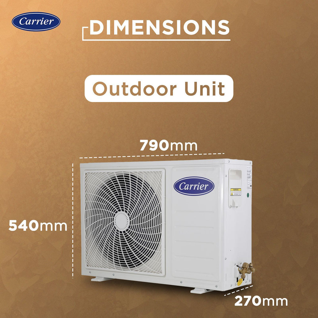 Carrier ESTER EDGE FXi 6 in 1 Convertible 1 Ton 5 Star Inverter Split Smart AC with Wi-Fi Supported (Copper Condenser, CAI12EE5R35W0)