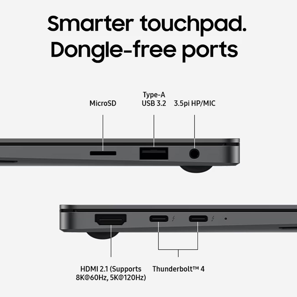 SAMSUNG Galaxy Book5 Pro 360 Intel Core Ultra 7 Touchscreen 2-in-1 Laptop (16GB, 512GB SSD, Windows 11 Home, 8GB Graphics, 15.9 inch WQXGA Plus AMOLED Display, MS Office 2021, Gray, 1.69 KG)