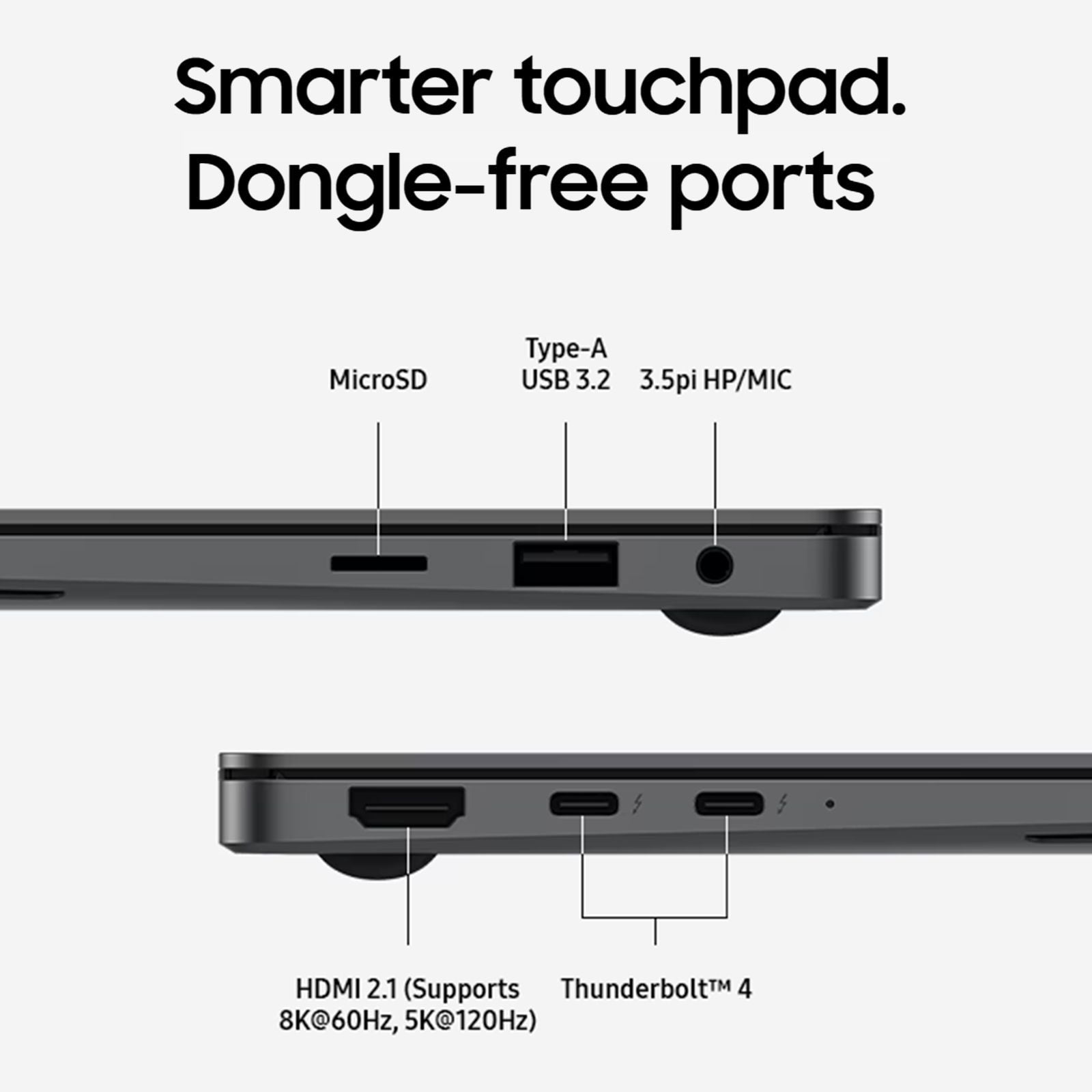SAMSUNG Galaxy Book5 Pro Intel Core Ultra 7 Touchscreen Thin & Light Laptop (16GB, 512GB SSD, Windows 11 Home, 8GB Graphics, 14 inch WQXGA Plus AMOLED Display, MS Office 2021, Gray, 1.23 KG)