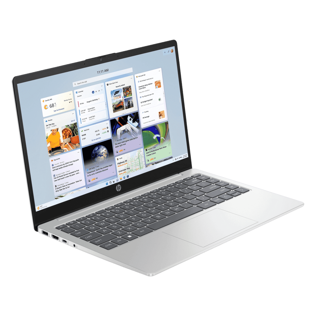 HP Core 14-gr0002TU Intel Core i5 13th Gen Thin & Light Laptop (16GB, 512GB SSD, Windows 11 Home, 14 inch, Full HD Display, MS Office Home 2024, Natural Silver, 1.40 KG)