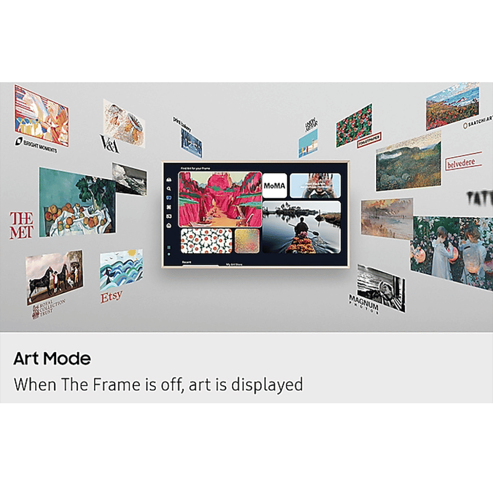 SAMSUNG LS03F The Frame 109.22 cm 43 inch QLED 4K Ultra HD Tizen TV with Built-in Alexa Voice Assistant (2025 model)
