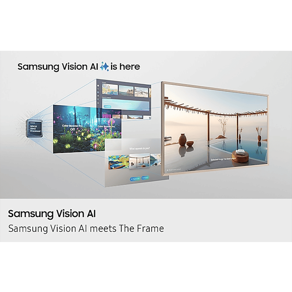SAMSUNG LS03F The Frame 109.22 cm 43 inch QLED 4K Ultra HD Tizen TV with Built-in Alexa Voice Assistant (2025 model)