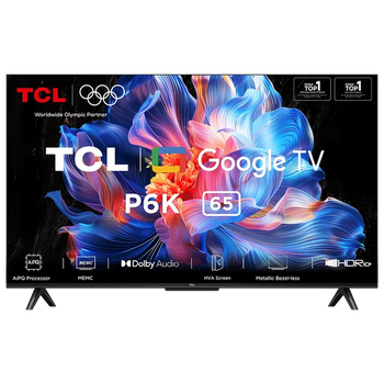 TCL P6K 165.1 cm (65 inch) 4K Ultra HD LED Smart Google TV with Google Voice Assistant,65P6K