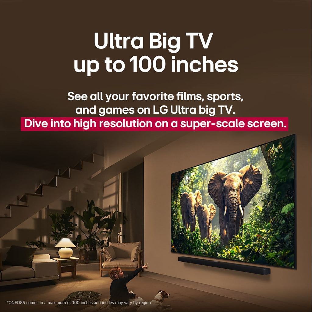 LG 190.5 cm (75 inch) 4K QNED MiniLed Smart WebOS TV with Dolby Vision & Dolby Atmos (2025 Model)