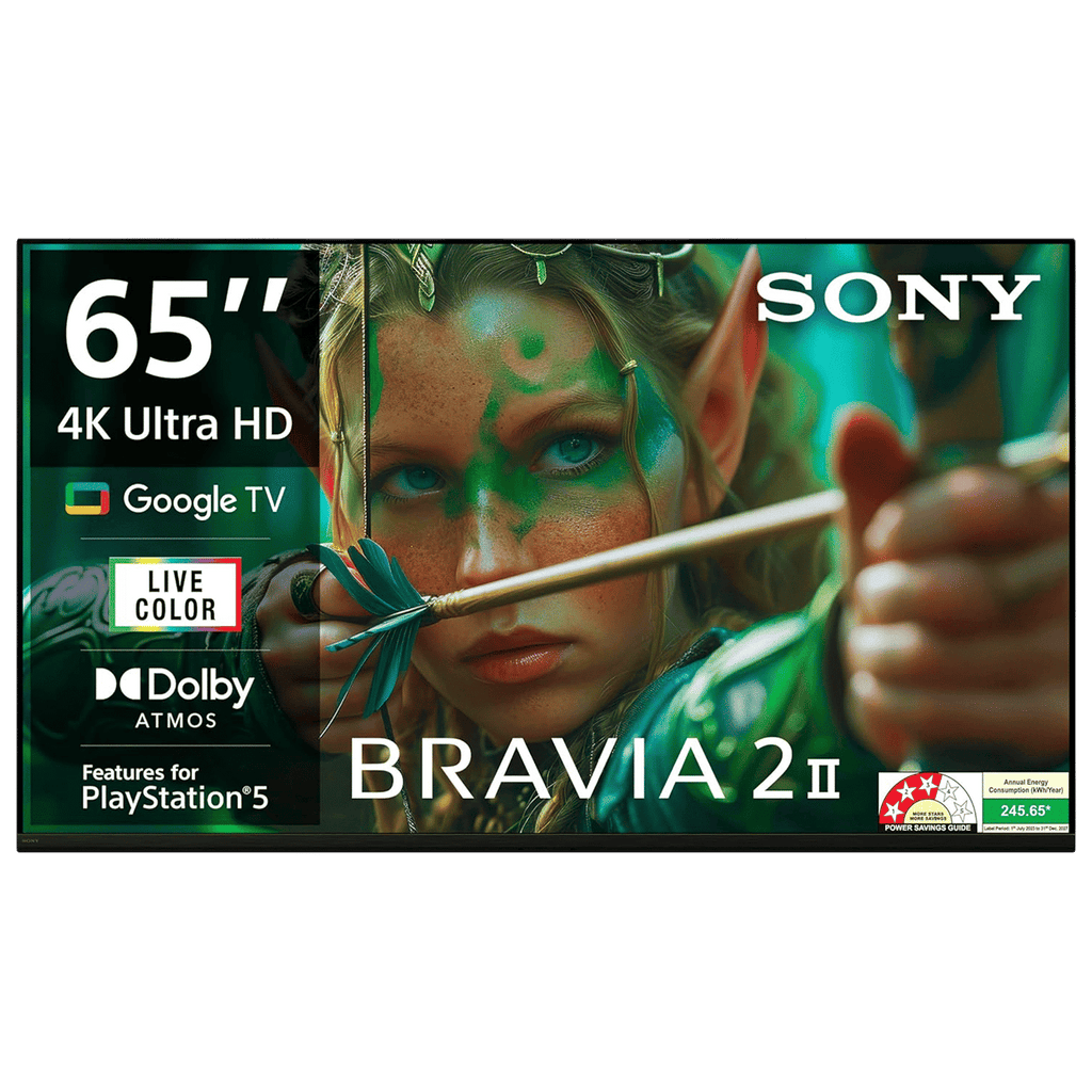 SONY BRAVIA 2 165.1 cm (65 inch) 4K Ultra HD LED Smart Google TV with Built- in Chromecast (2025 model)