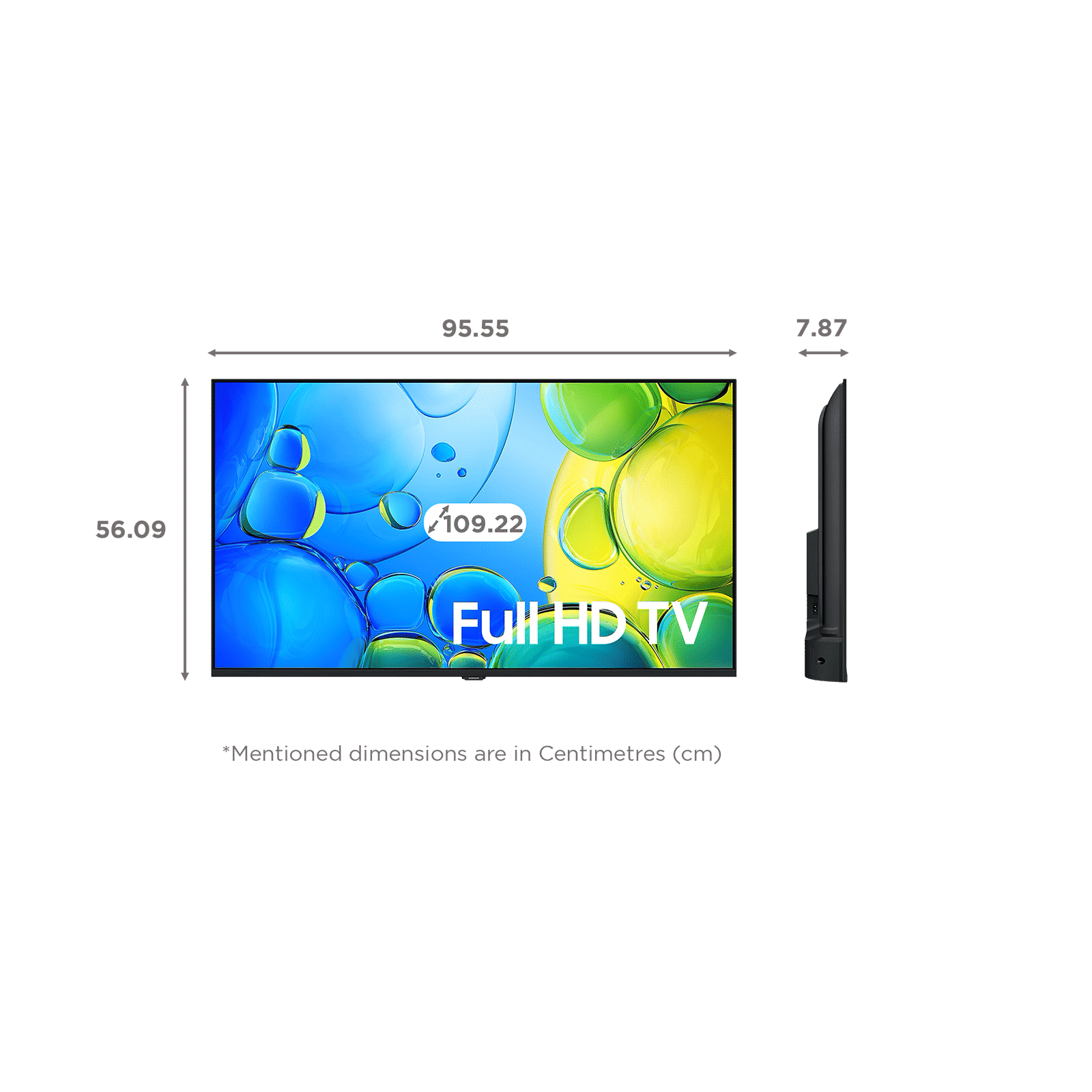 SAMSUNG F5550 109.22 cm (43 inch) Full HD LED Smart Tizen TV with Alexa & Google Voice Assistant (2025 model)