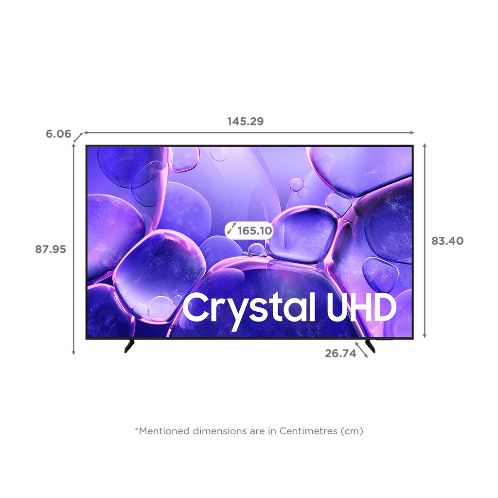 SAMSUNG UE81A 165.1 cm (65 inch) 4K Ultra HD LED Smart Tizen TV with Alexa & Google Voice Assistant (2025 Model)