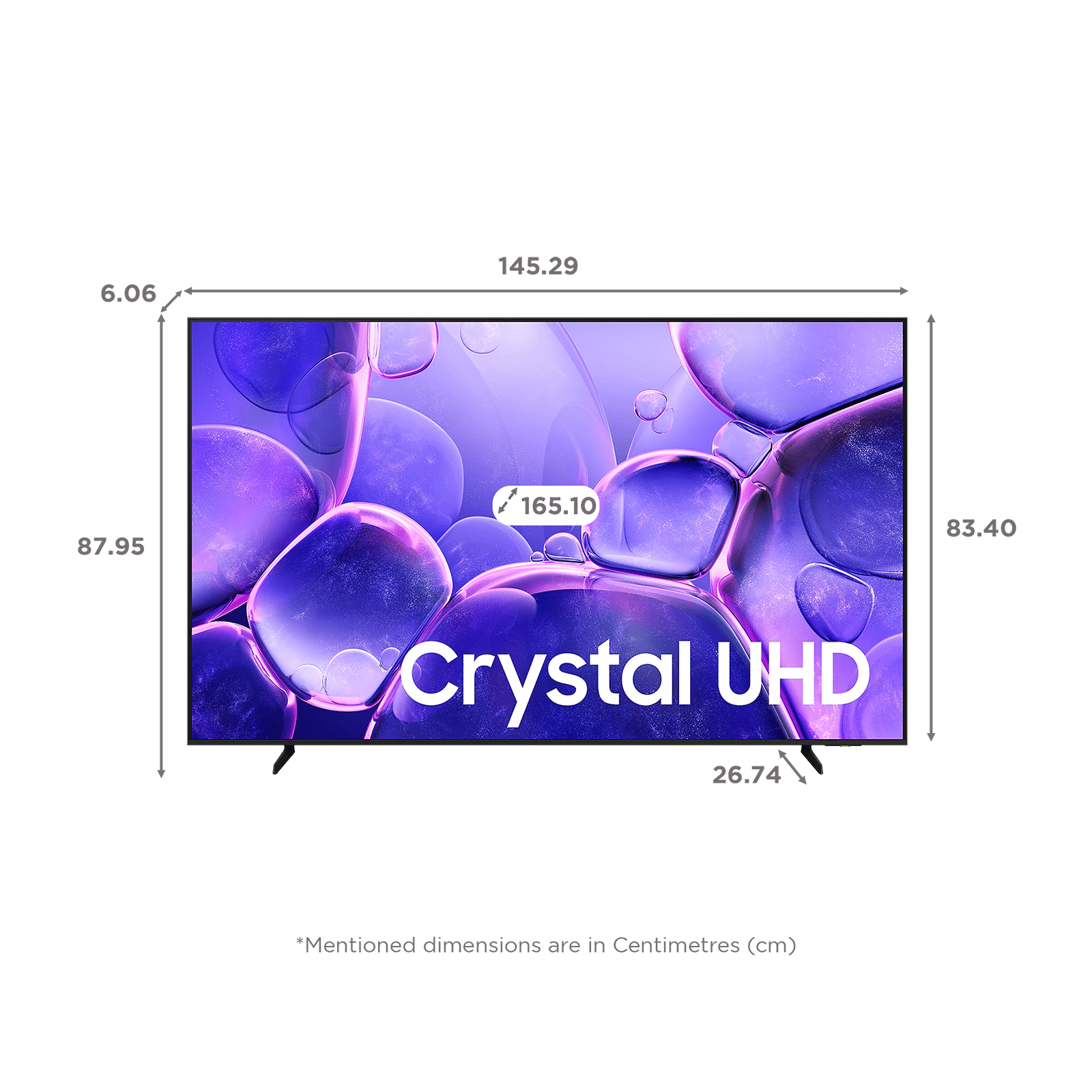 SAMSUNG UE81A 165.1 cm (65 inch) 4K Ultra HD LED Smart Tizen TV with Alexa & Google Voice Assistant (2025 Model)