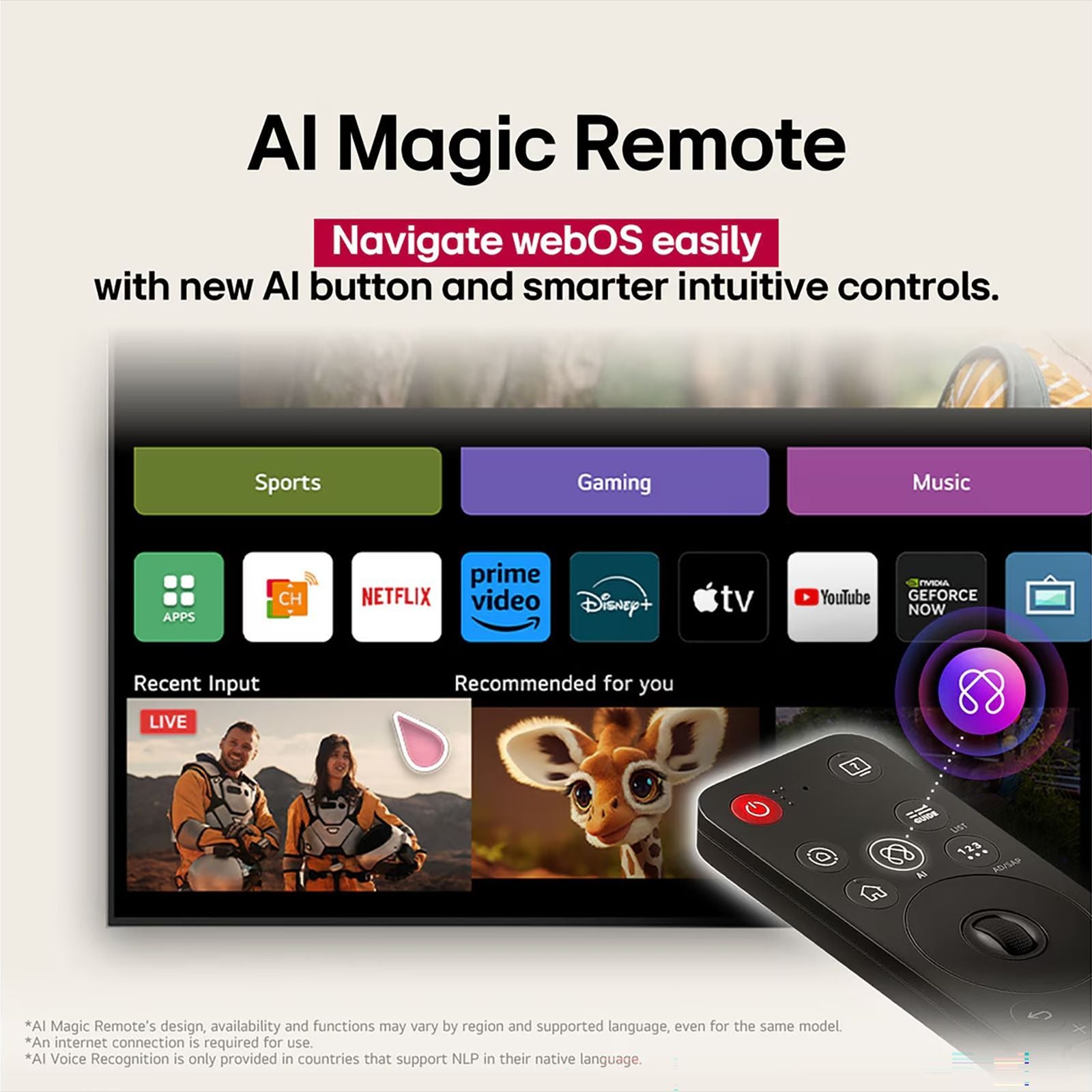 LG QNED 8BA 165.1 cm (65 inch) QNED 4K Ultra HD Smart WebOS TV with Dolby Atmos (2025 Model)