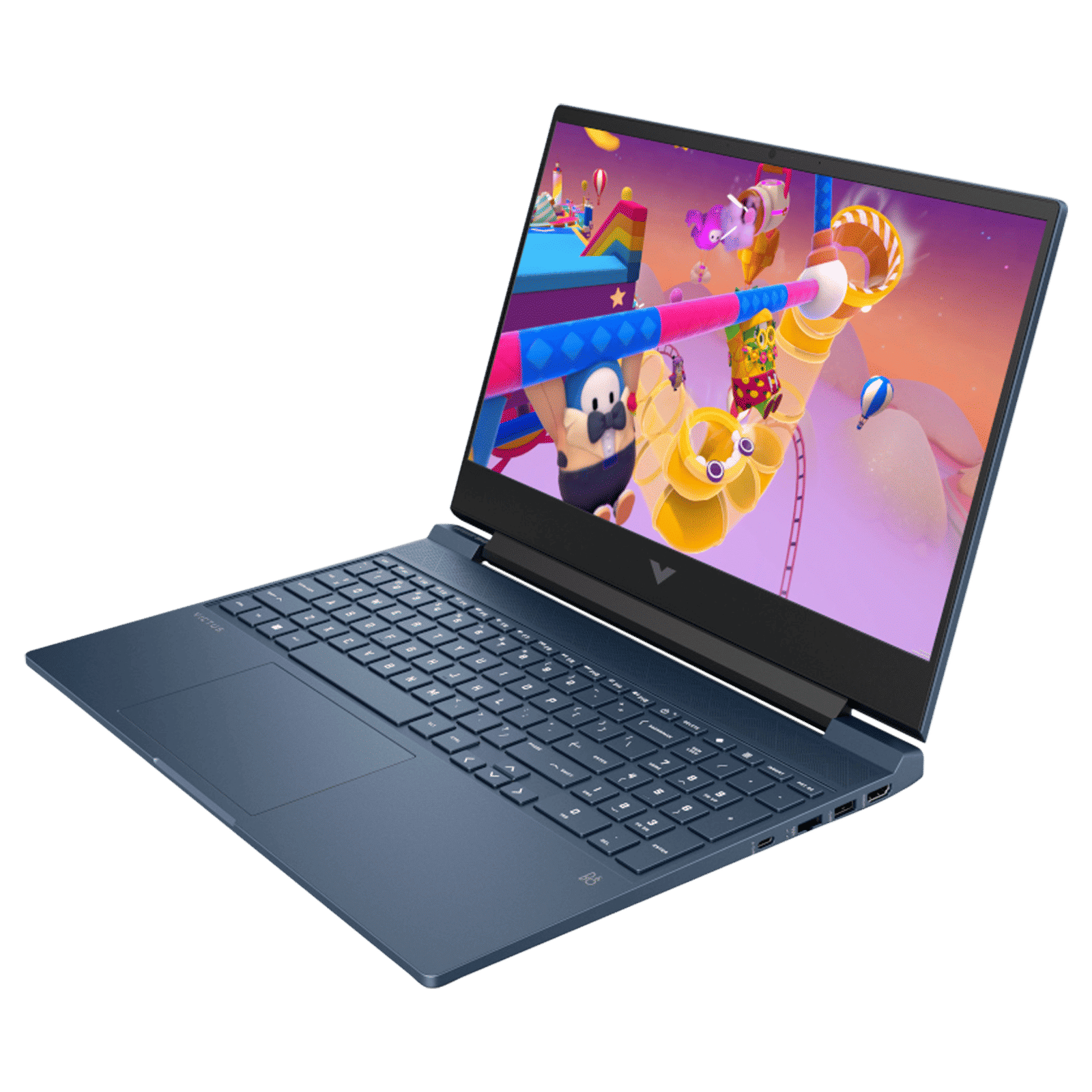 HP Victus 15-fb3124AX AMD Ryzen 7 Gaming Laptop (16GB, 512GB SSD, Windows 11 Home, 6GB Graphics, 15.6 inch 144 Hz Full HD Display, NVIDIA GeForce RTX 4050, MS Office Home 2024, Performance Blue, 2.29 KG)