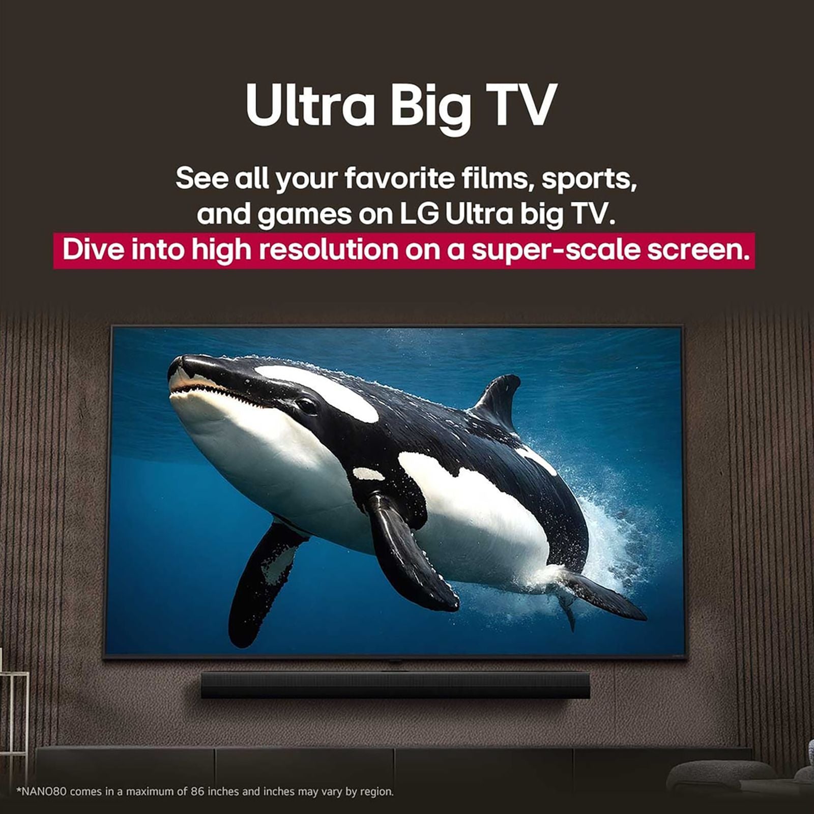 LG NanoCell AI NANO83 165.1 cm (65 inch) 4K Ultra HD Smart WebOS TV with Dolby Atmos (2025 Model)