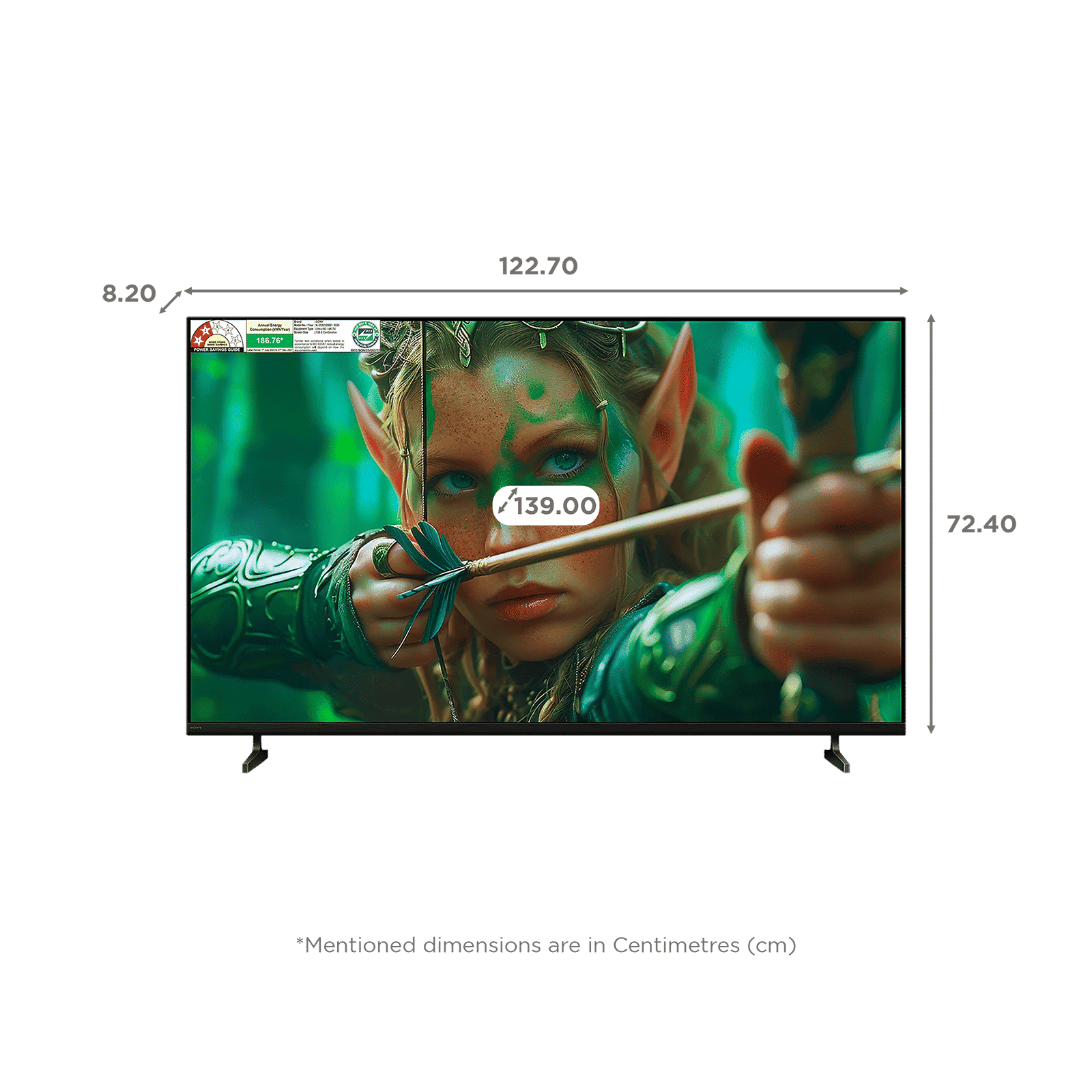 SONY BRAVIA 2 II 139.7 cm (55 inch) 4K Ultra HD LED Smart Google TV with Google Assistant (2025 model)