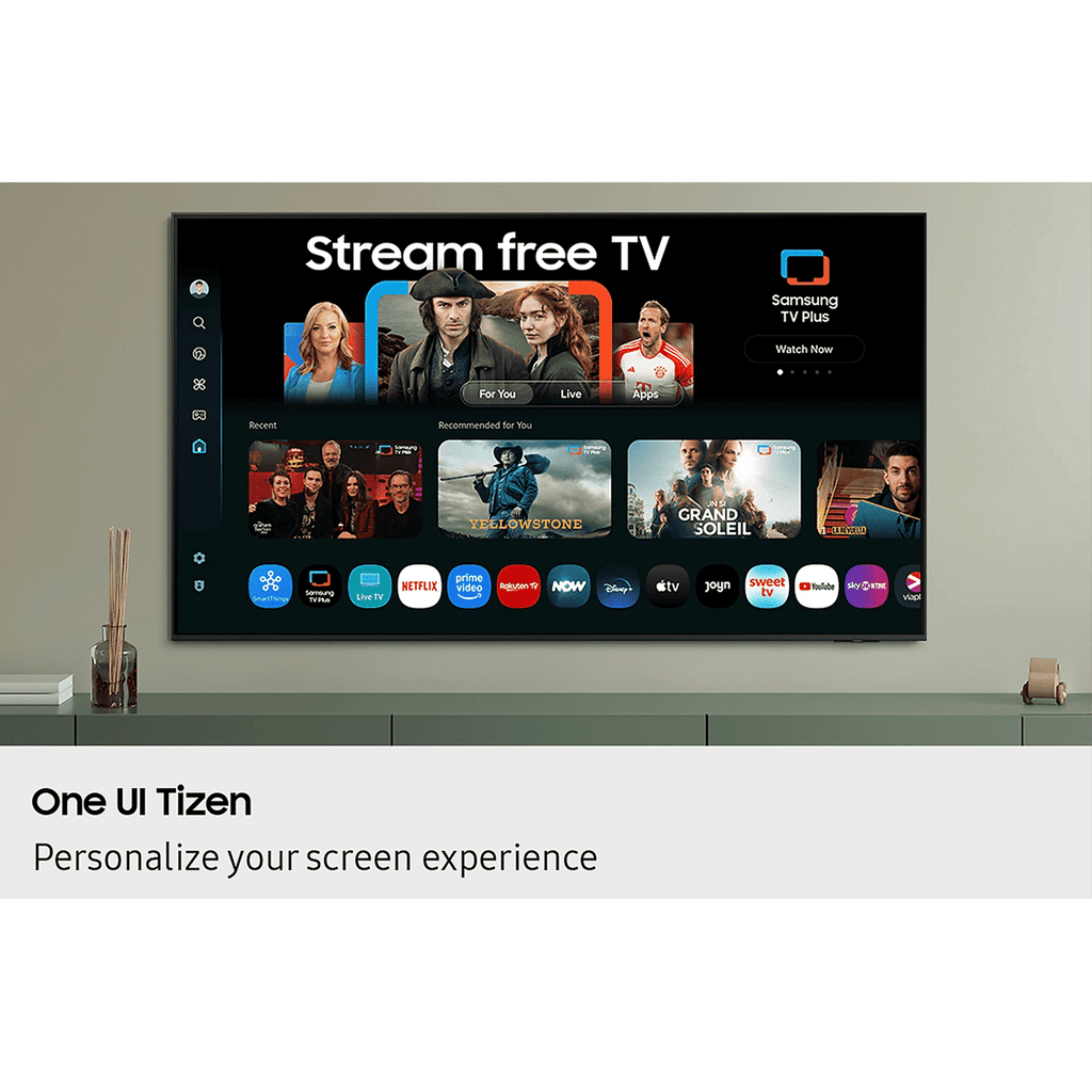 SAMSUNG QEF1 139.7 cm (55 inch) 4K Ultra HD QLED Smart Tizen TV with Google Assistant (2025 model)