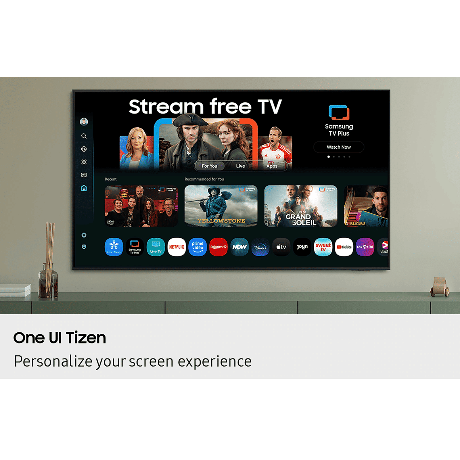 SAMSUNG QEF1 139.7 cm (55 inch) 4K Ultra HD QLED Smart Tizen TV with Google Assistant (2025 model)