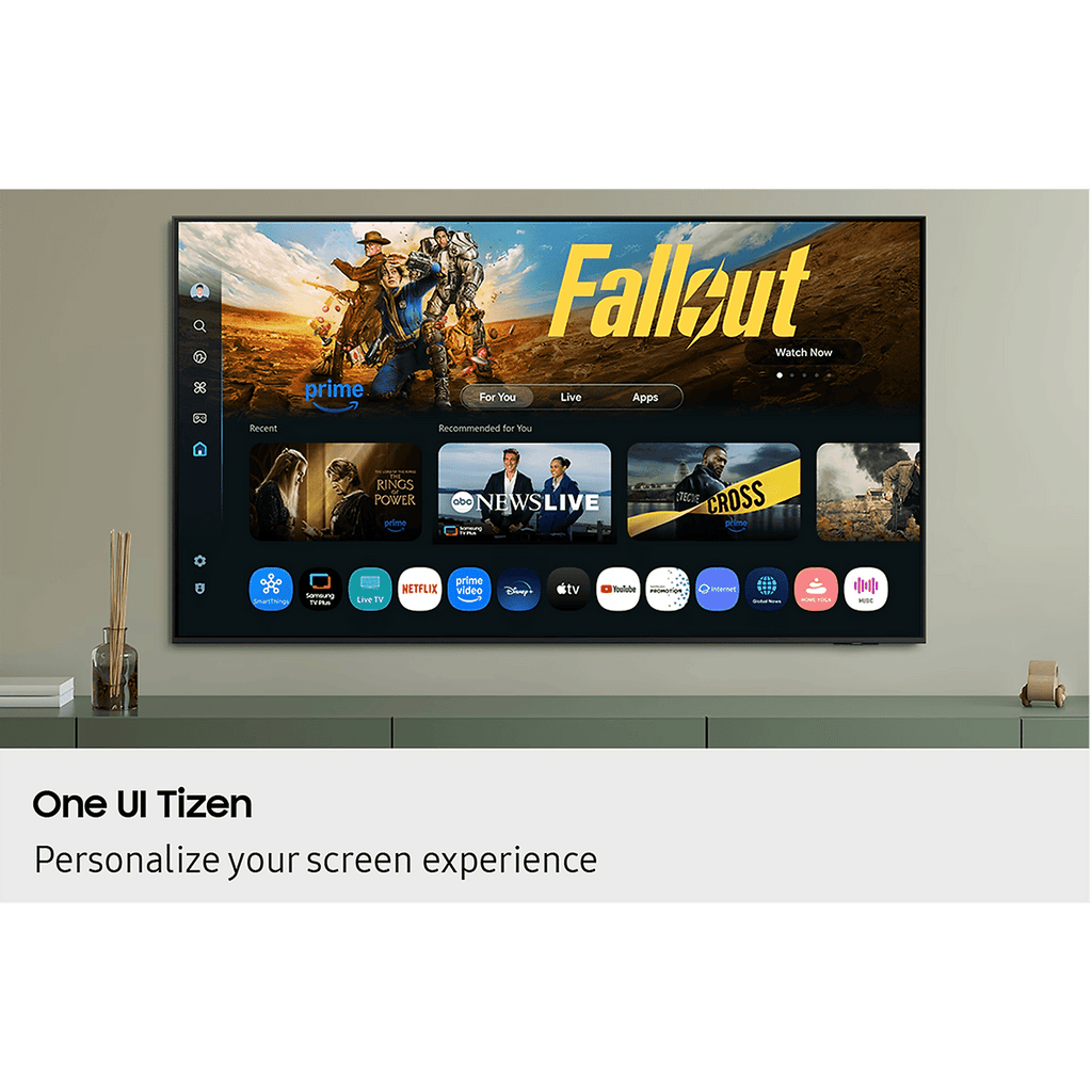 SAMSUNG QEF1 139.7 cm (55 inch) 4K Ultra HD QLED Smart Tizen TV with Google Assistant (2025 model)