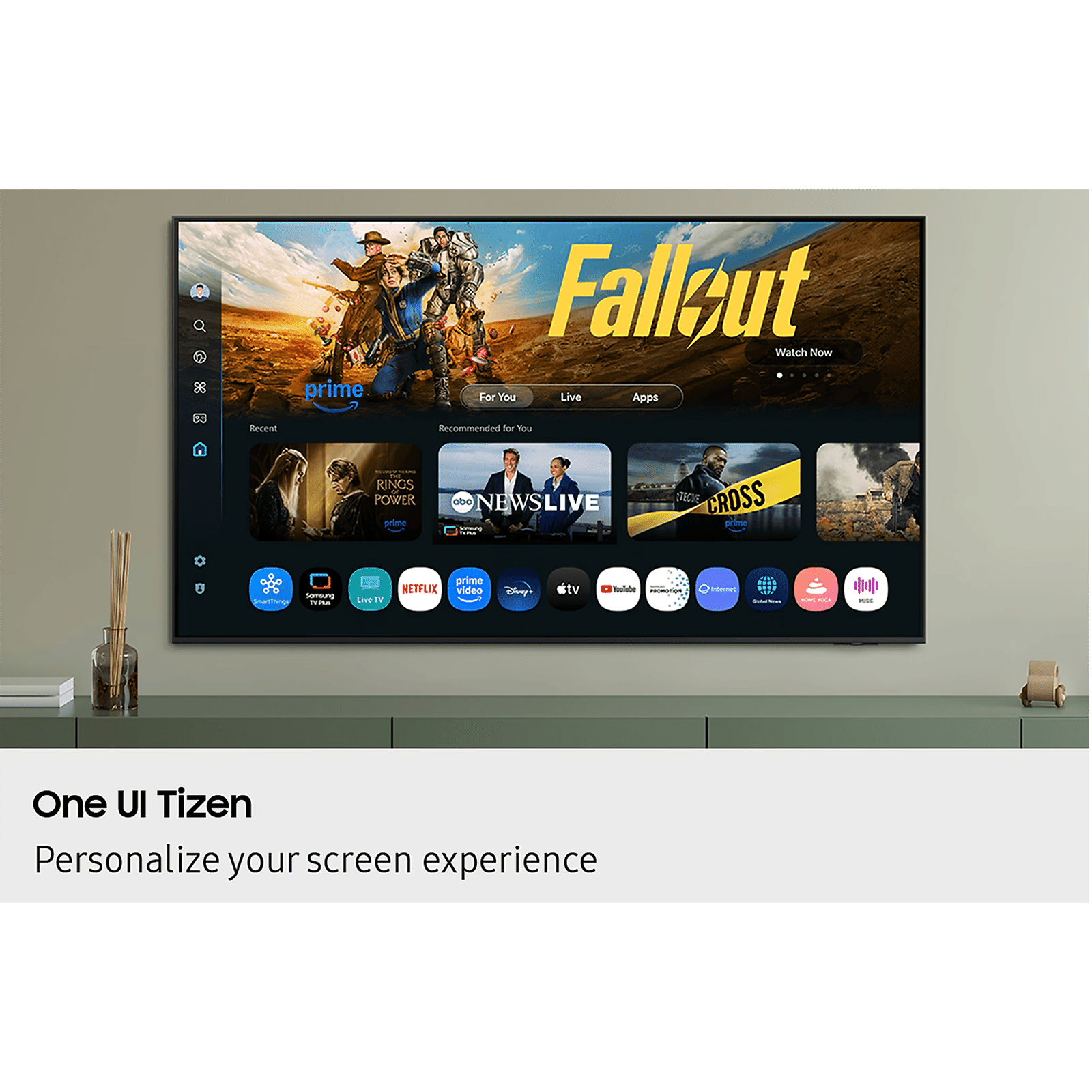 SAMSUNG QEF1 139.7 cm (55 inch) 4K Ultra HD QLED Smart Tizen TV with Google Assistant (2025 model)