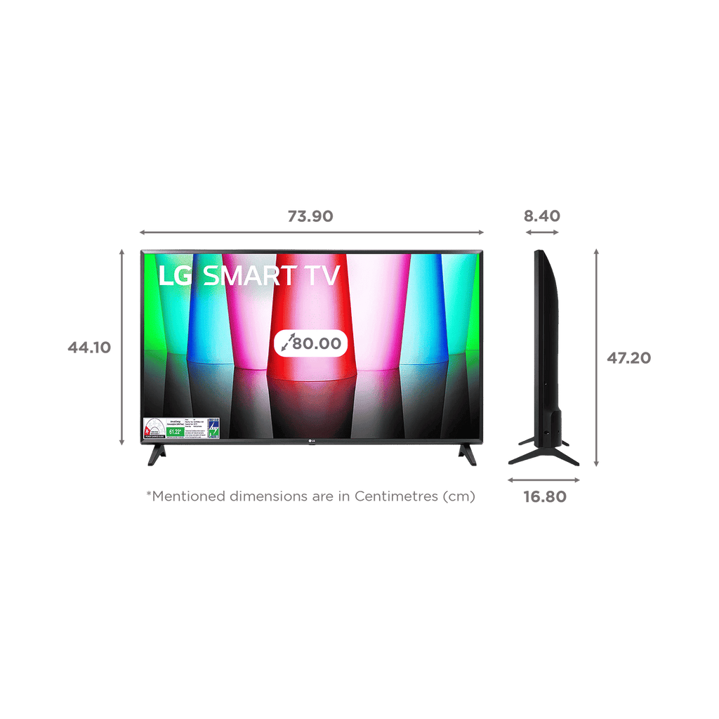 LG LR57 81.28 cm (32 inch) HD LED Smart WebOS TV with Dynamic Tone Mapping (2025 model)