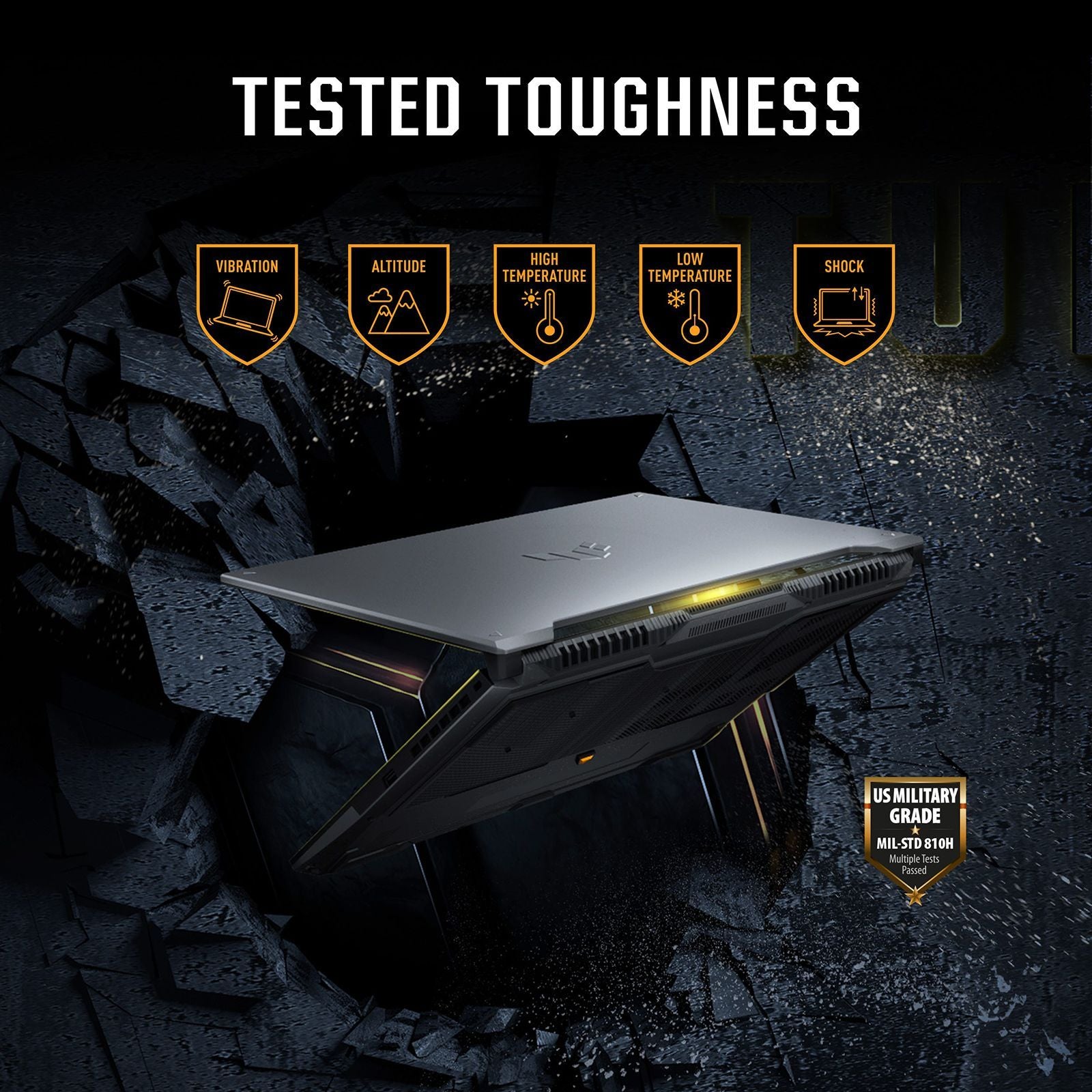 ASUS TUF F16 FX677VU-RL055WS Intel Core 5 Gaming Laptop (16GB, 512GB SSD, Windows 11 Home, 6GB Graphics, 16 inch 144 Hz FHD+ WUXGA Display, NVIDIA GeForce RTX 4050, MS Office Home 2024, Mecha Gray, 2.20 KG)