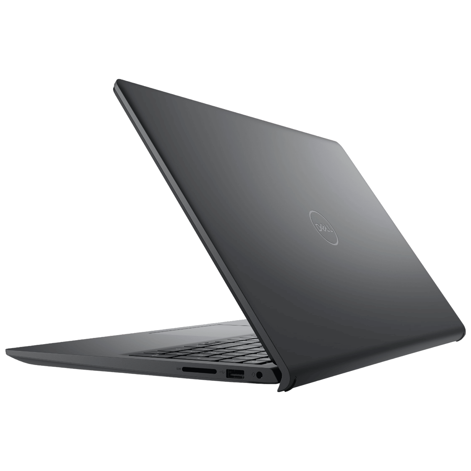 DELL DC15255 AMD Ryzen 5 Thin & Light Laptop (8GB, 512GB SSD, Windows 11, 15.6 inch Full HD Display, MS Office Home 2024, Carbon Black, 1.66 KG)