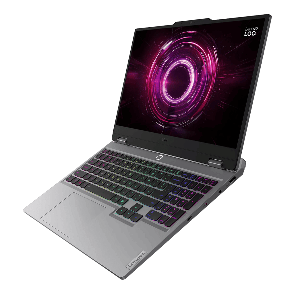 Lenovo LOQ 15AHP10 AMD Ryzen 7 Gaming Laptop (16GB, 1TB SSD, Windows 11 Home, 8GB Graphics, 15.6 Inch 144 Hz Full HD IPS Display, NVIDIA GeForce RTX 5060, MS Office Home 2024, Luna Grey, 2.4 KG)