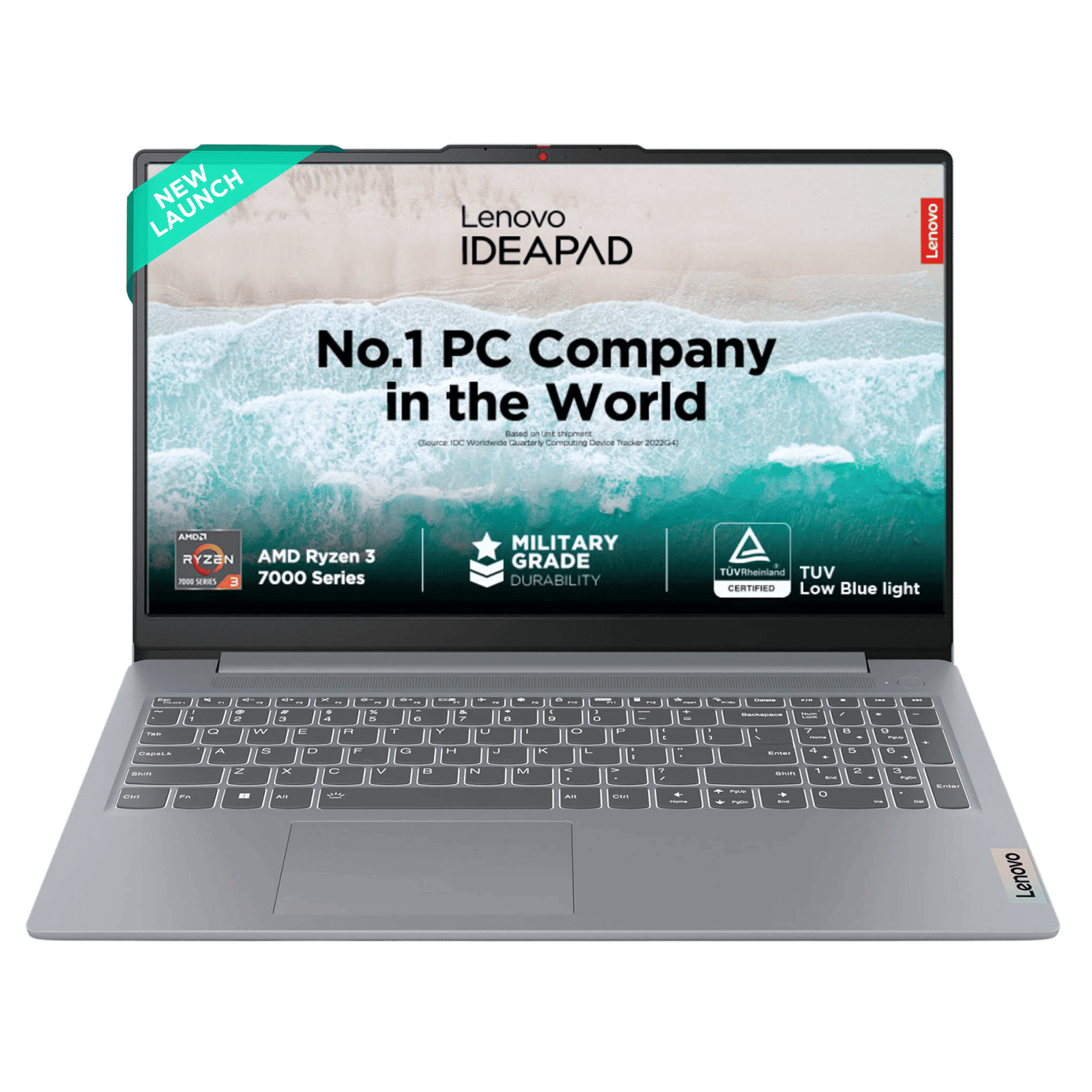 Lenovo IdeaPad Slim 3 15AMN8 AMD Ryzen 3 Laptop (8GB RAM, 512GB SSD, Windows 11 Home, 15.6 inch Full HD TN Display, MS Office Home 2024, Arctic Grey, 1.62 KG)