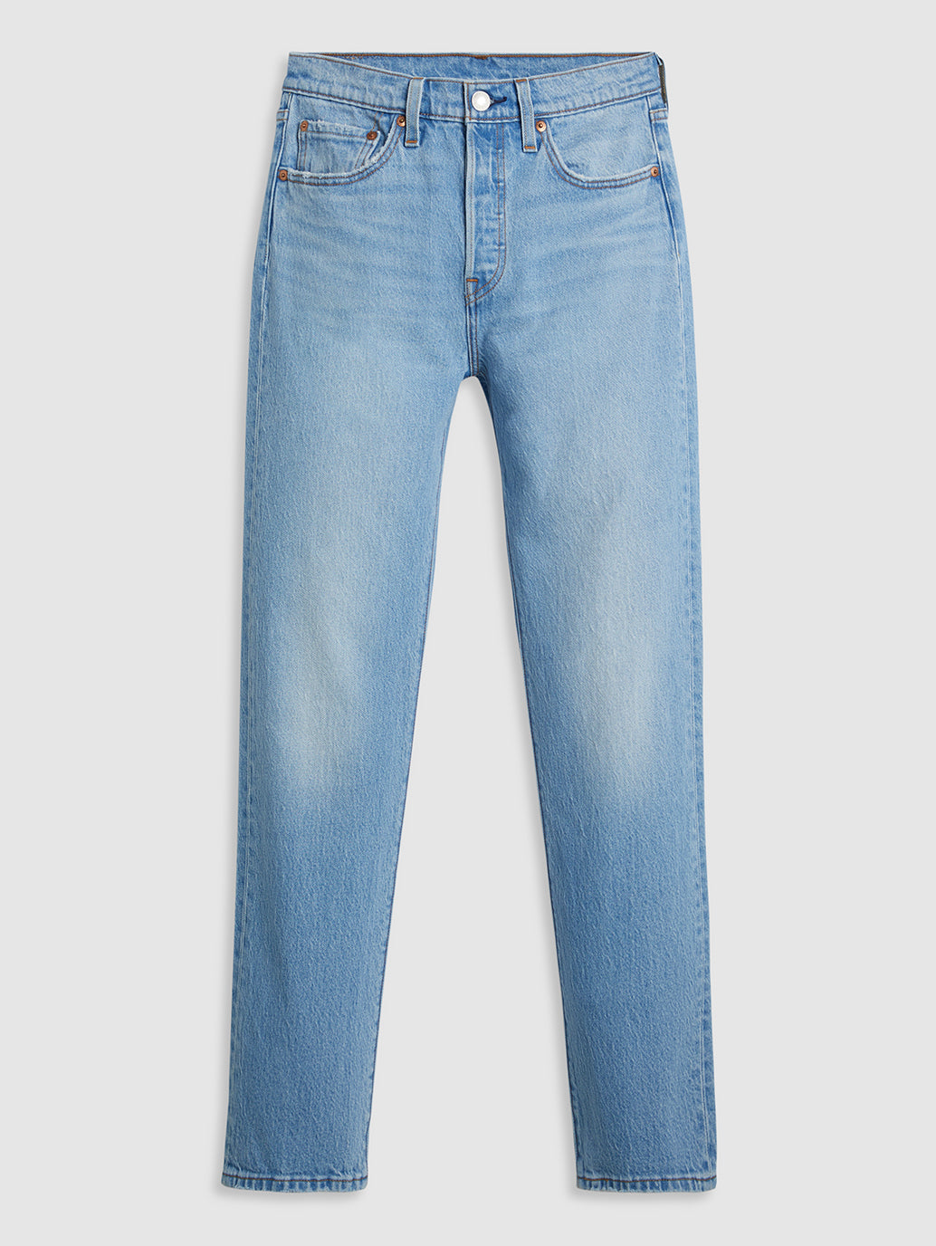 Women's 501 Blue Straight Fit High Rise Jeans