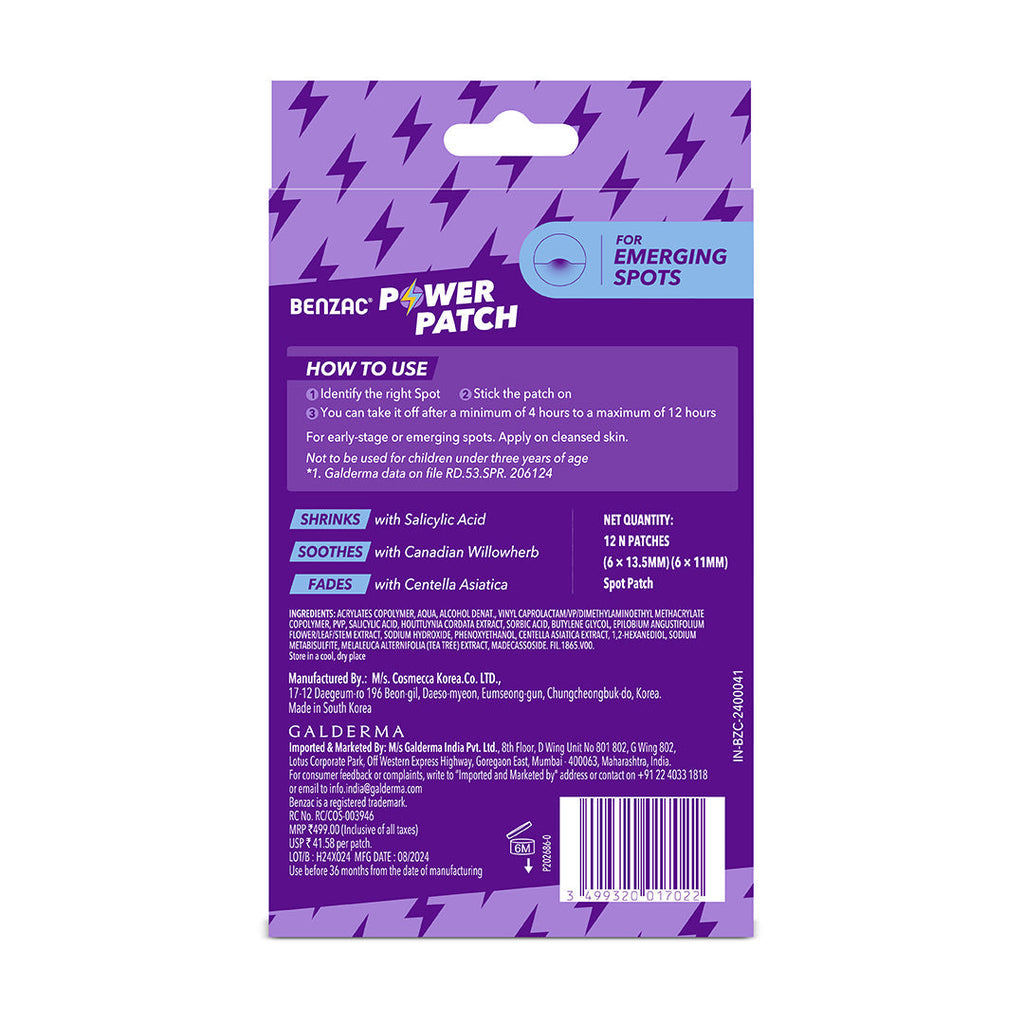 Benzac 3-in-1 Power Patches for Acne and Pimples