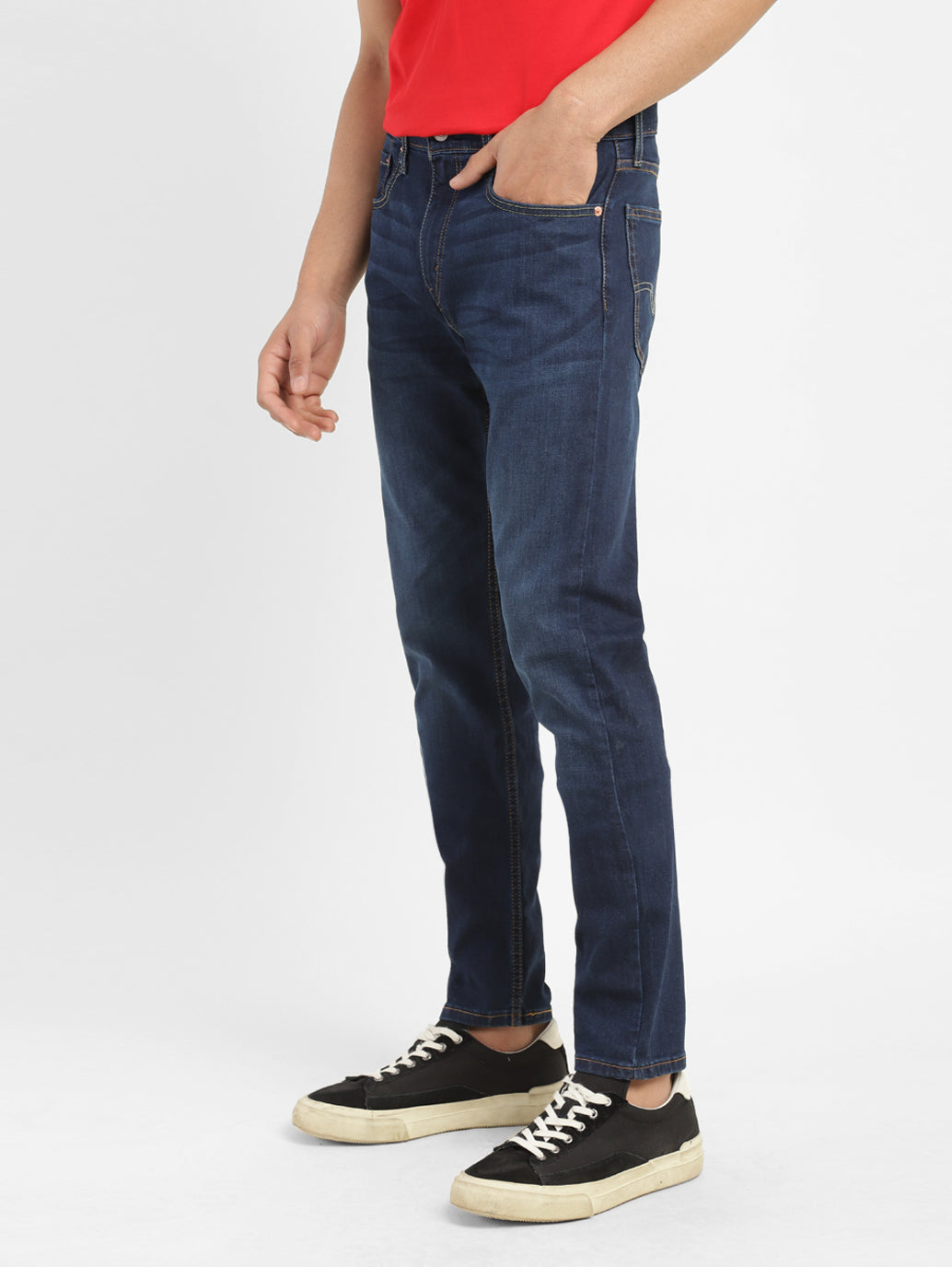 Men's 512 Blue Slim Tapered Fit Mid Rise Jeans