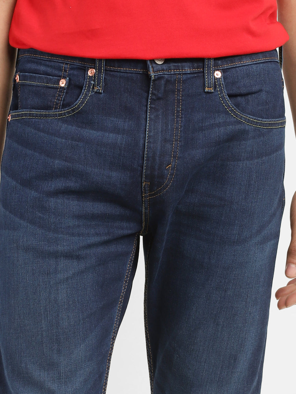 Men's 512 Blue Slim Tapered Fit Mid Rise Jeans