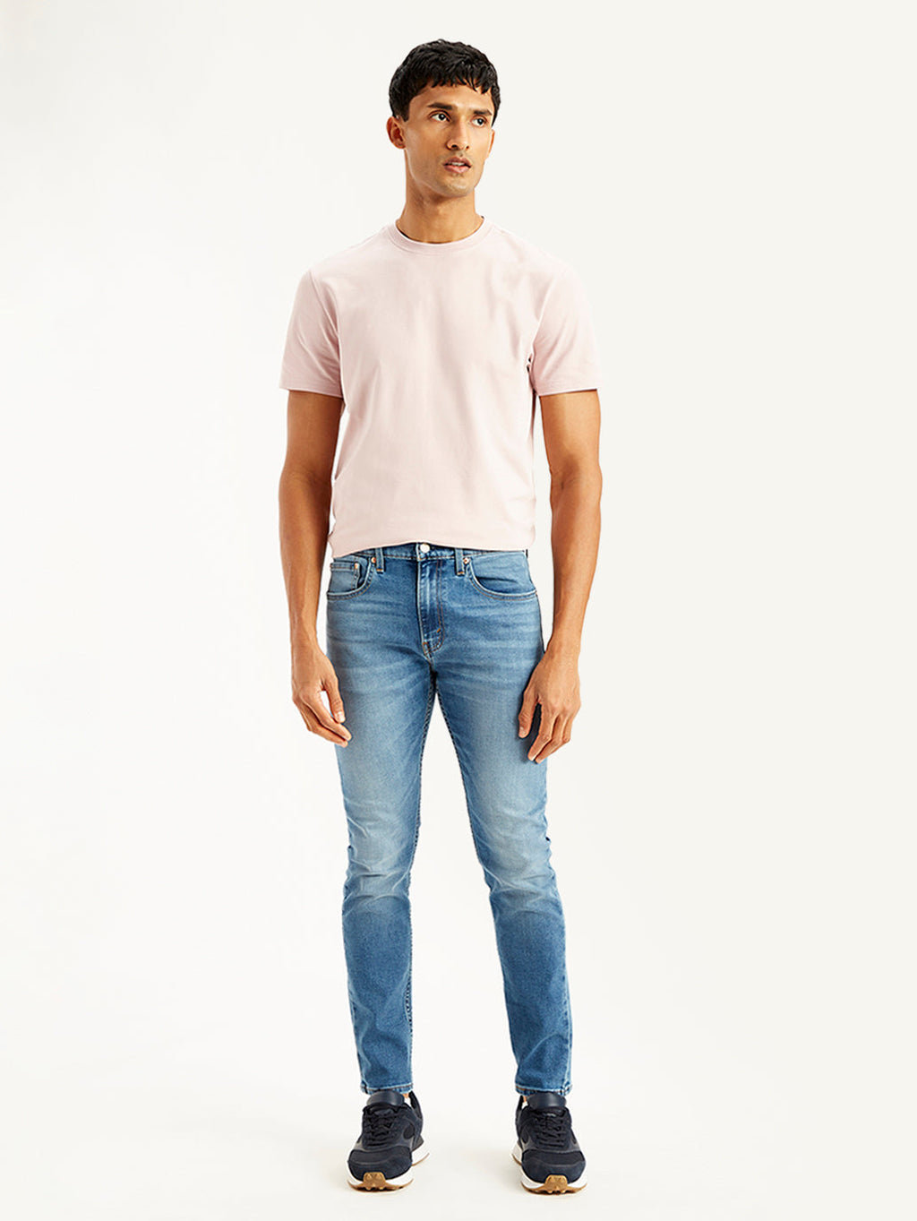 Men's 512 Blue Slim Tapered Fit Mid Rise Jeans