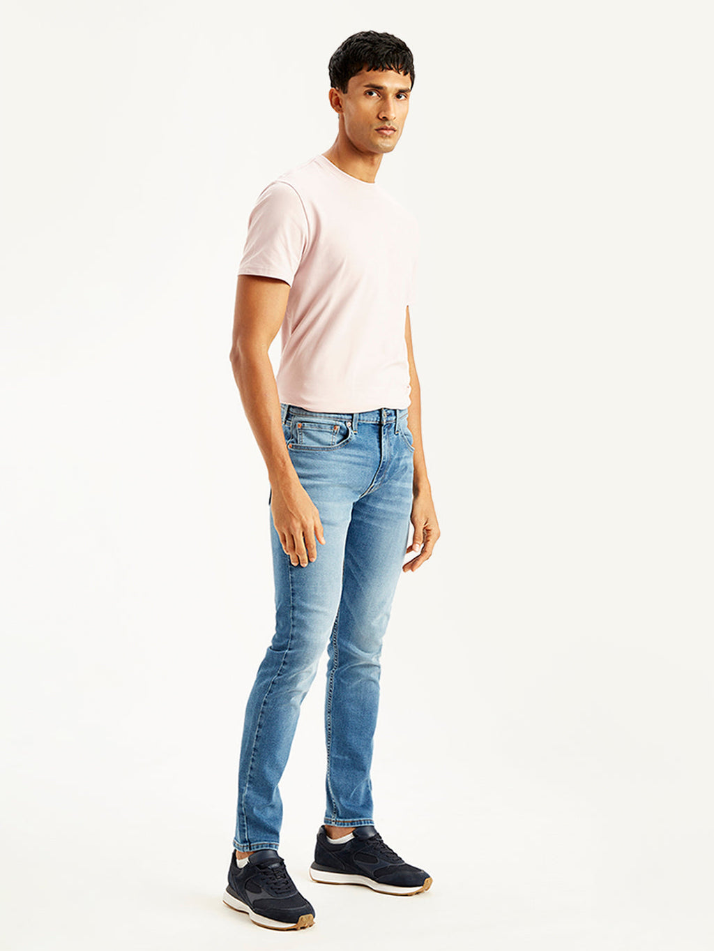 Men's 512 Blue Slim Tapered Fit Mid Rise Jeans