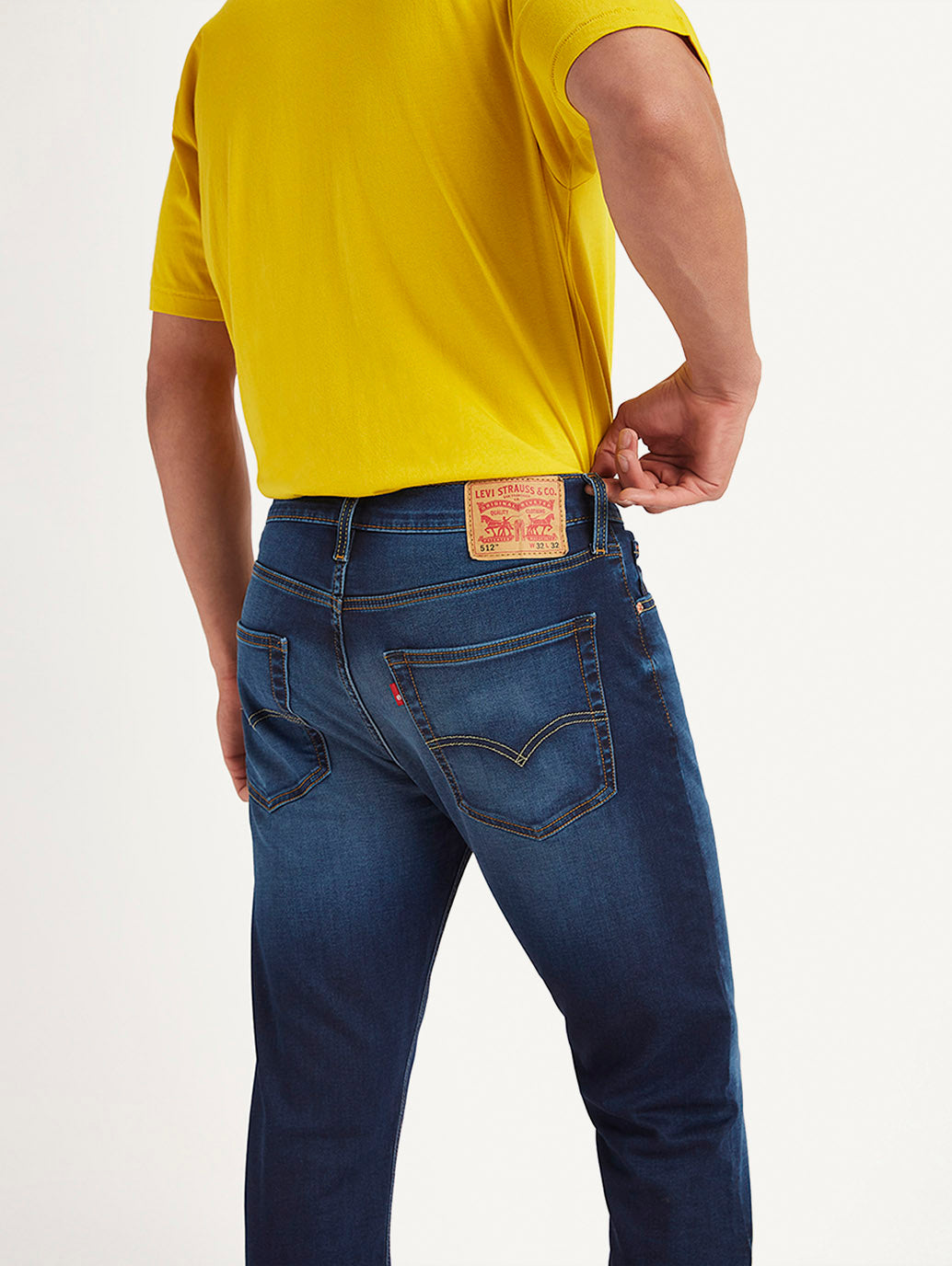 Men's 512 Navy Blue Slim Tapered Fit Mid Rise Jeans