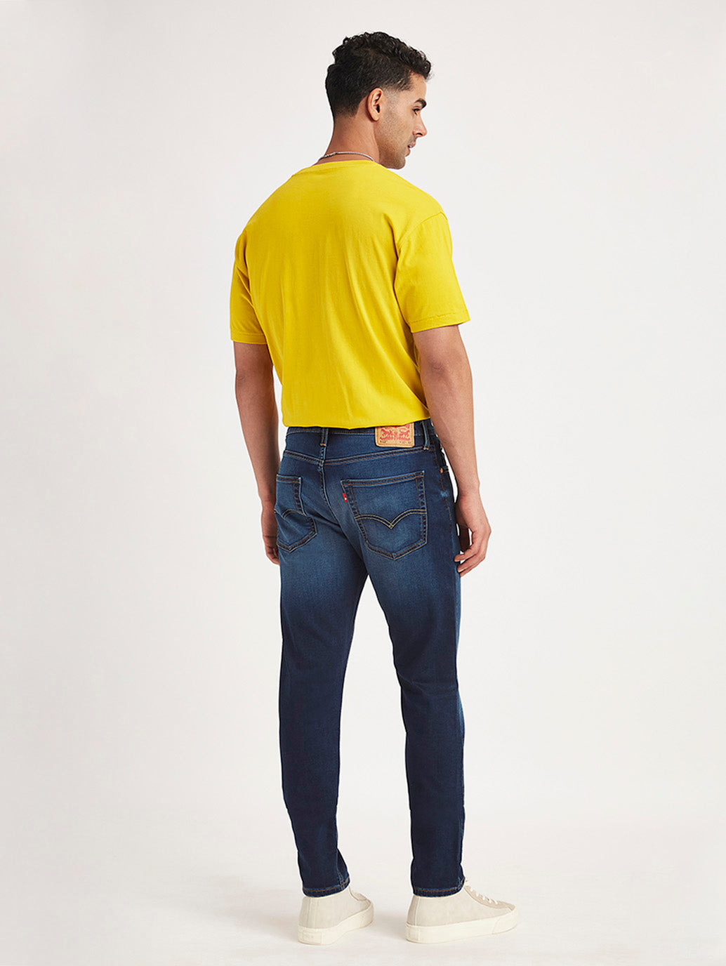 Men's 512 Navy Blue Slim Tapered Fit Mid Rise Jeans