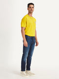 Men's 512 Navy Blue Slim Tapered Fit Mid Rise Jeans