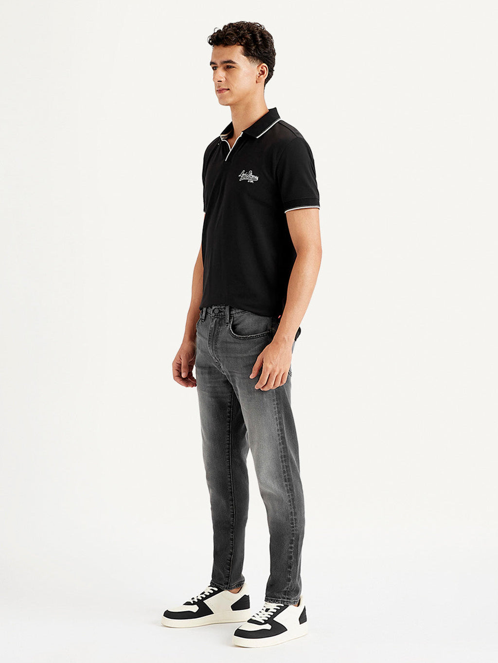 Men's 512 Charcoal Grey Slim Tapered Fit Mid Rise Jeans