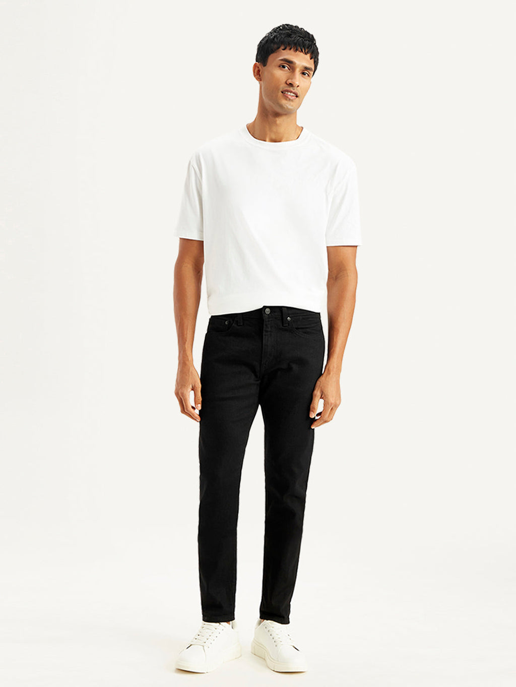 Men's 512 Black Slim Tapered Fit Mid Rise Jeans