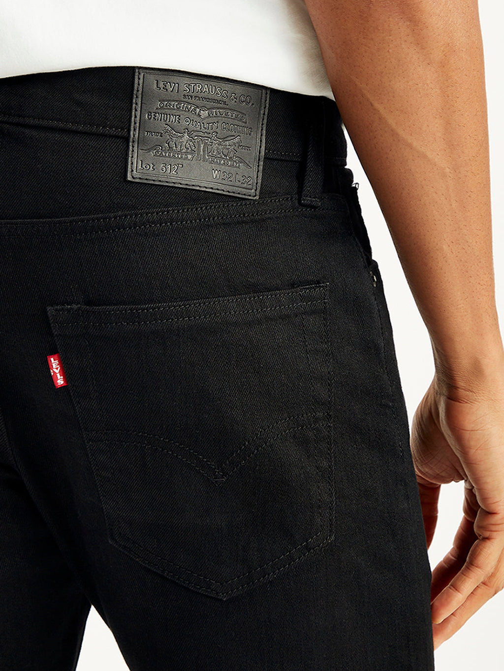 Men's 512 Black Slim Tapered Fit Mid Rise Jeans