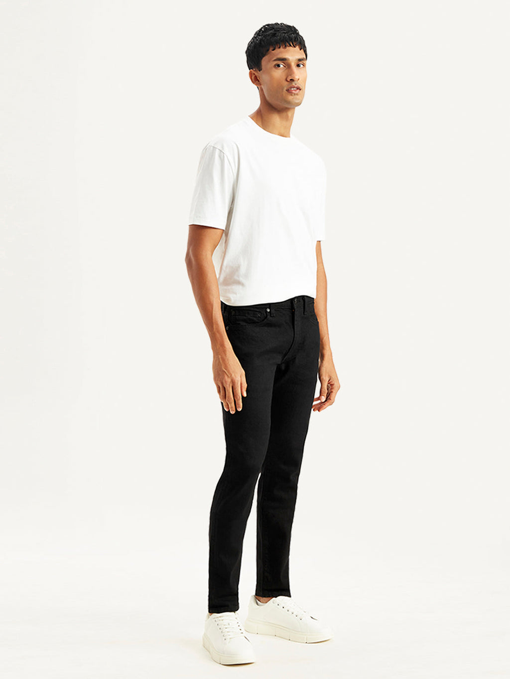Men's 512 Black Slim Tapered Fit Mid Rise Jeans