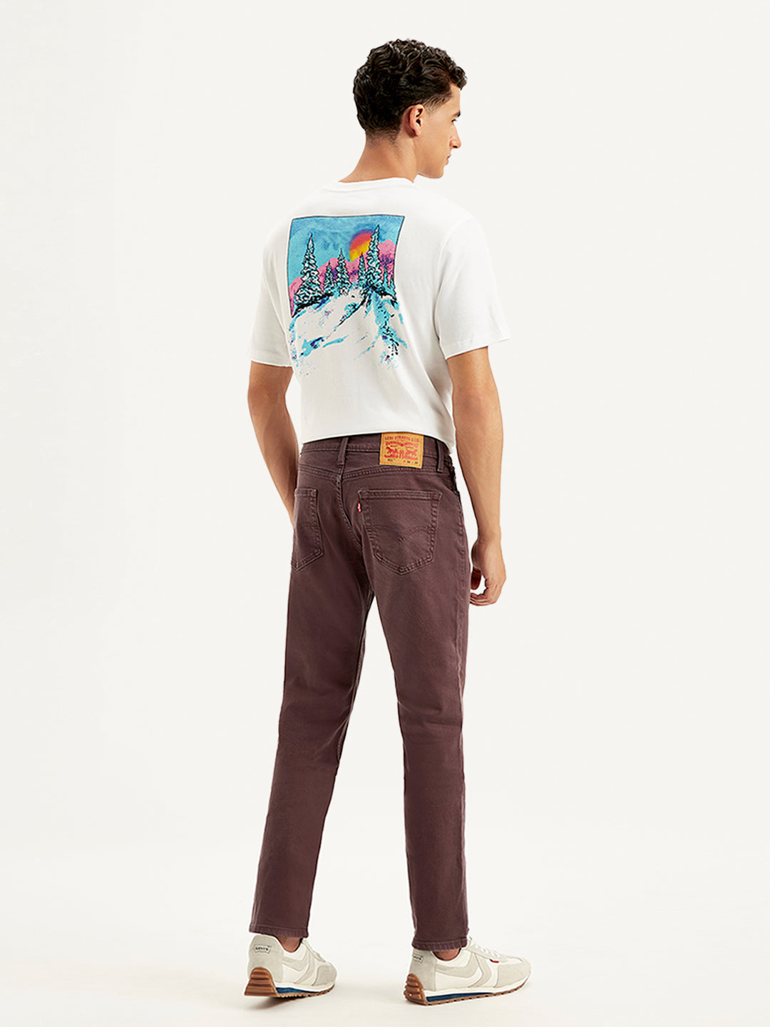 Men's 512 Brown Slim Tapered Fit Mid Rise Jeans