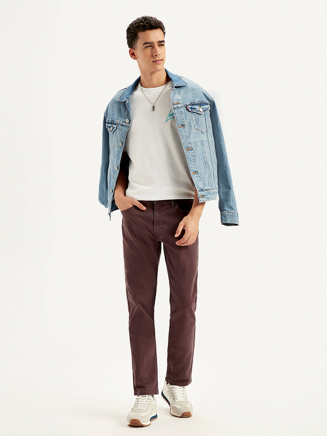 Men's 512 Brown Slim Tapered Fit Mid Rise Jeans