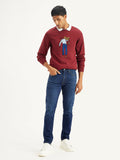 Men's 512 Blue Slim Tapered Fit Mid Rise Jeans