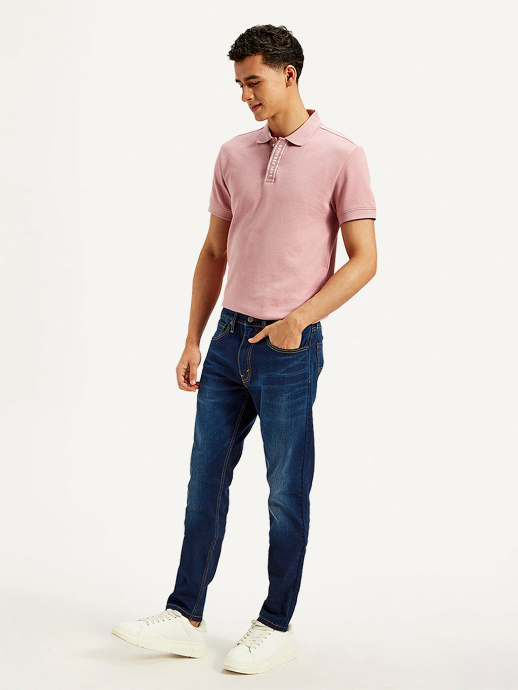 Men's 512 Blue Slim Tapered Fit Mid Rise Jeans
