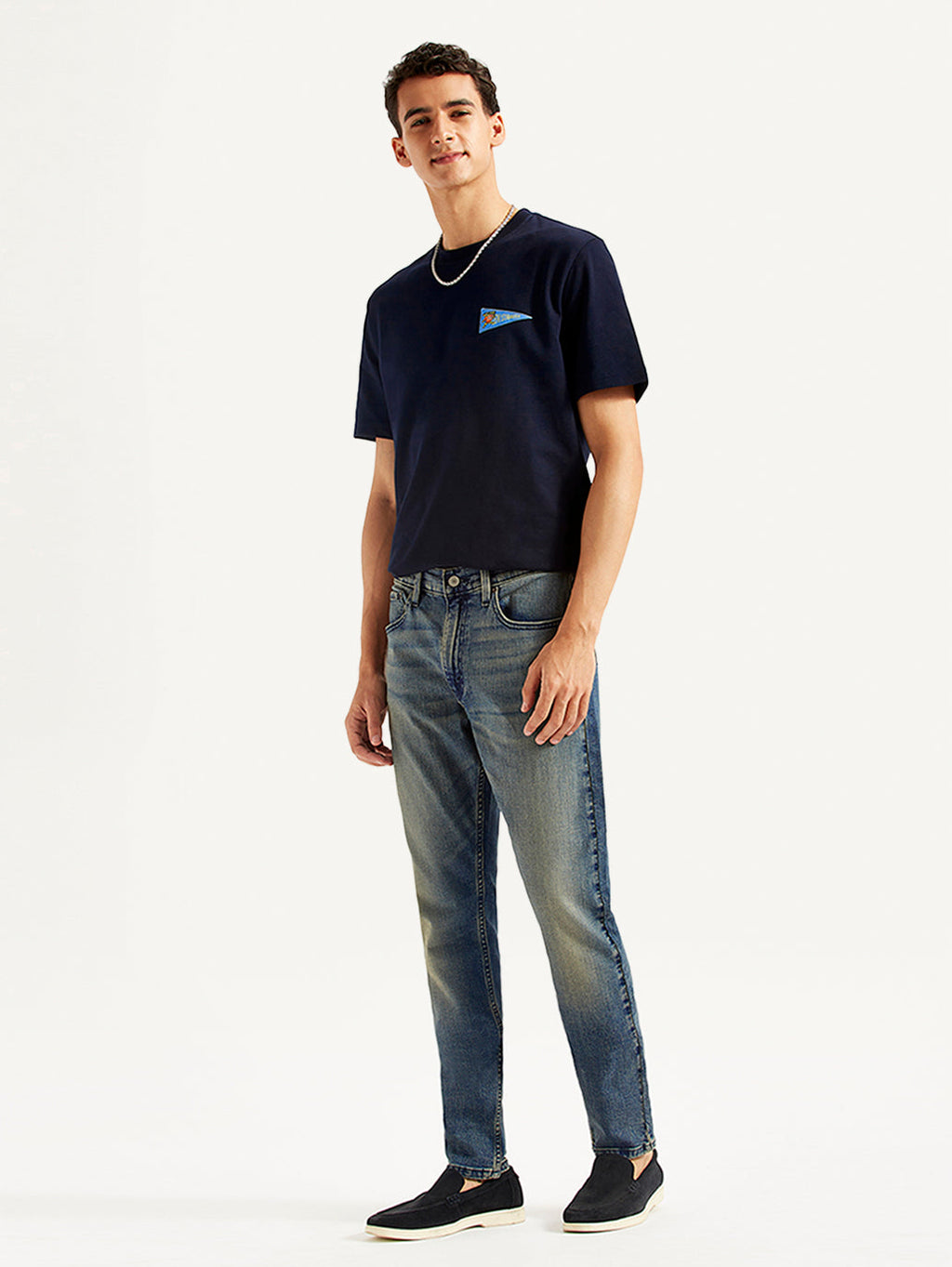 Men's 512 Blue Slim Tapered Fit Mid Rise Jeans