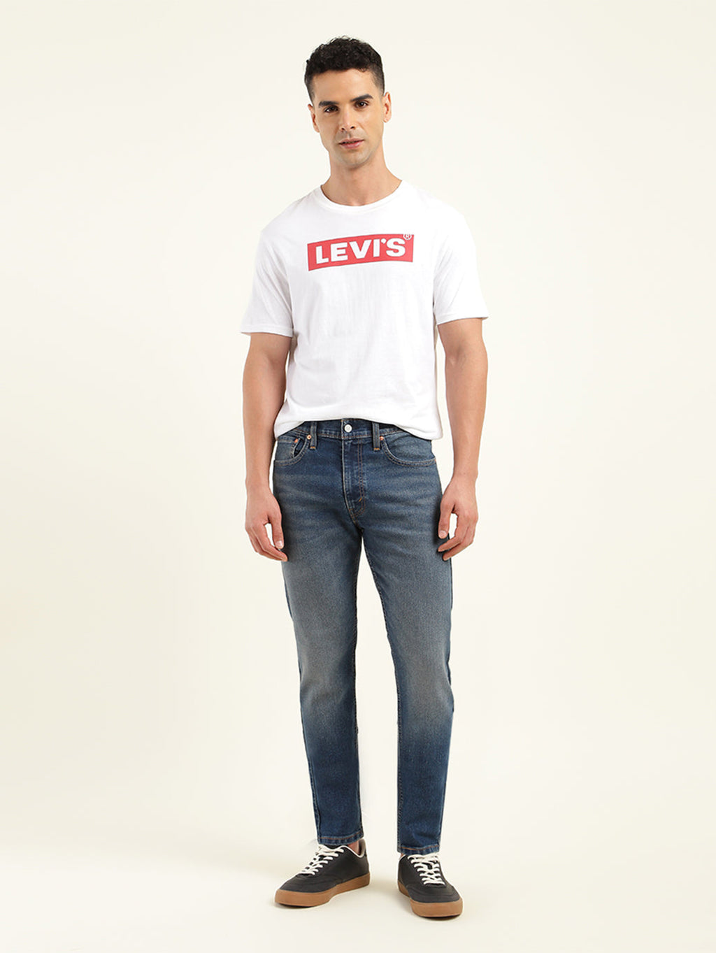 Men's 512 Blue Slim Tapered Fit Mid Rise Jeans